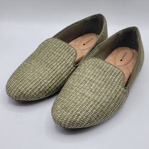 Birdies The Starling flats, Woven, Sage Green, Womens 10